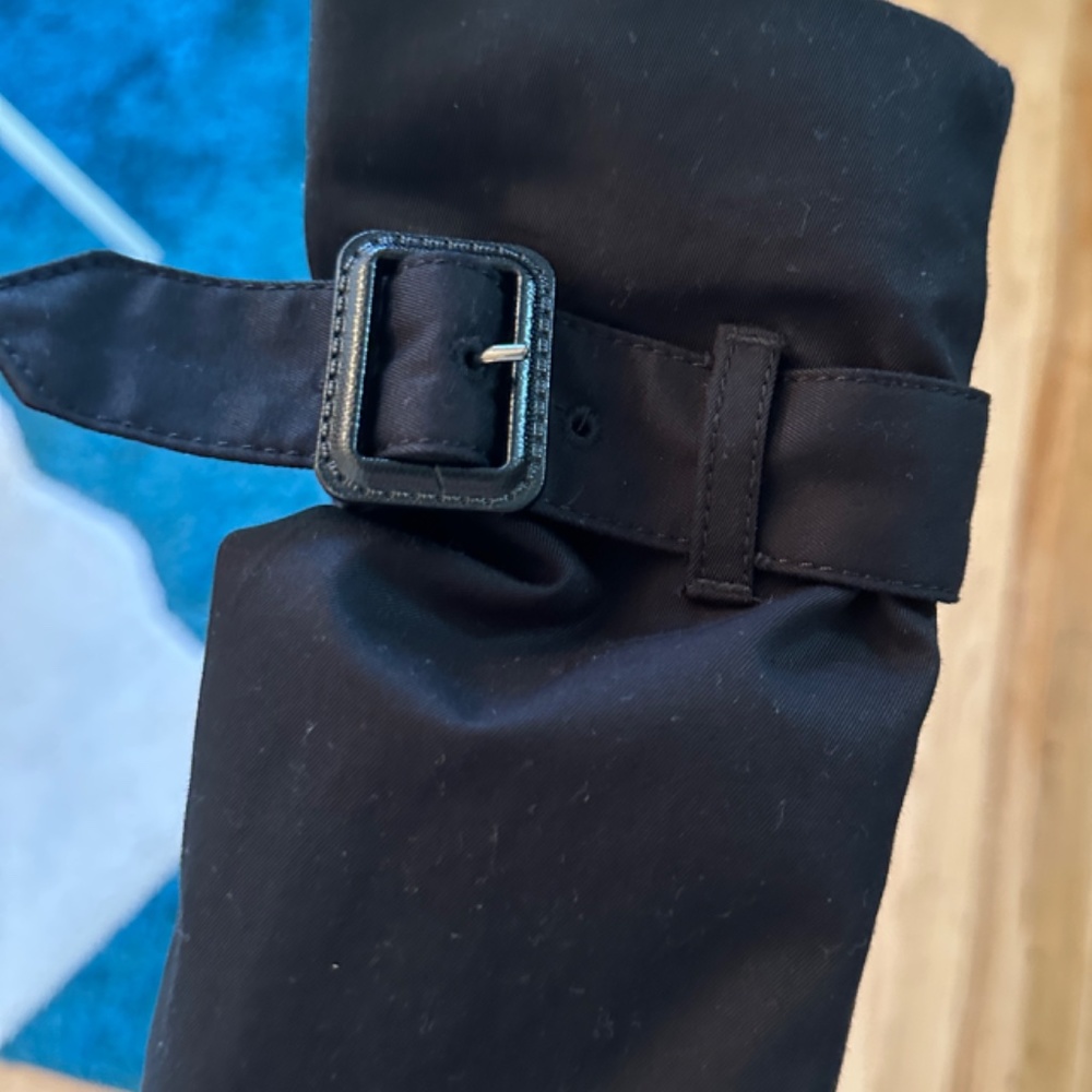 Banana republic xs black trenchcoat - Picture 3 of 8